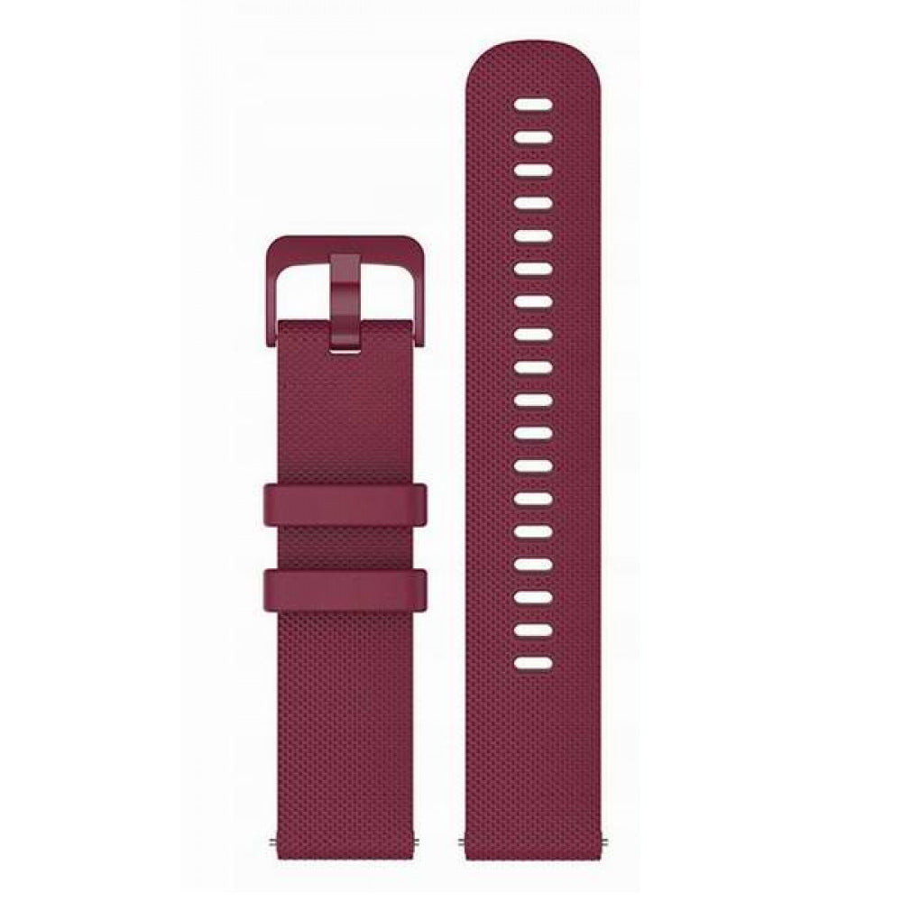 Curea smartwatch Techsuit Watchband 20mm (W006) -Samsung Galaxy Watch 4/5/Active 2, Huawei Watch GT 3 (42mm)/GT 3 Pro (43mm) compatibil cu Burgundy