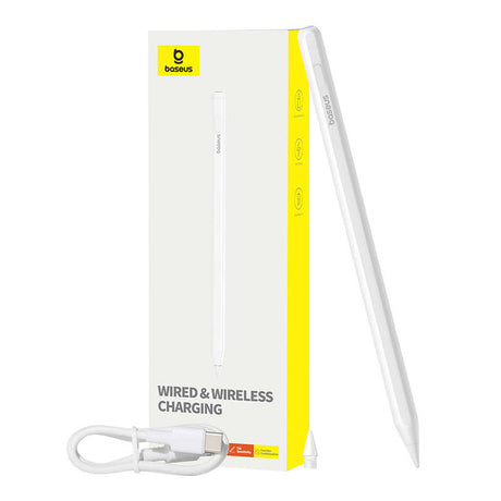Stylus Baseus Stylus Pen Smooth Writing Series (P80015804213-00), Active, Wireless and Cabled Charging, for iPad, Alb