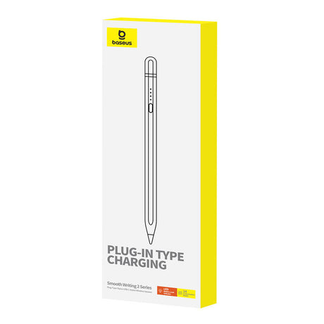 Stylus Baseus Stylus Pen Smooth Writing Series (P80015806211-00), Active, Wireless Charging, USB-C, for iPad, Alb