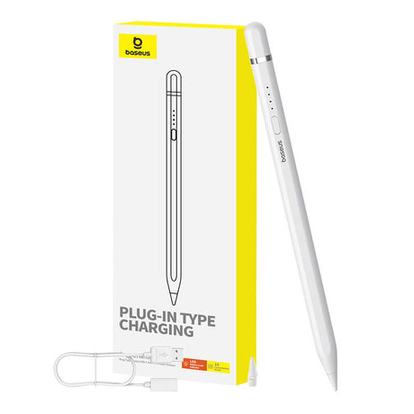 Stylus Baseus Stylus Pen Smooth Writing Series (P80015806211-00), Active, Wireless Charging, USB-C, for iPad, Alb