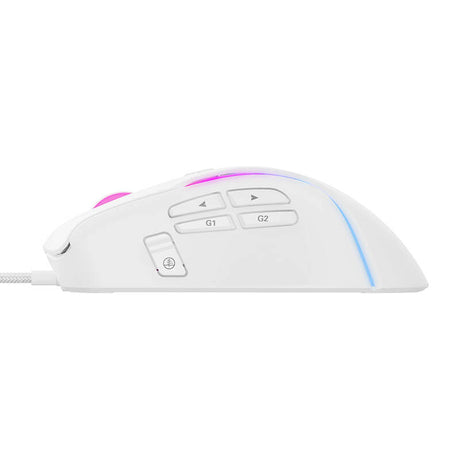 Tastatura/Mouse Havit Gaming Mouse (MS1033), RGB Lights, 800-8000DPI, 9 Buttons, Alb