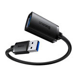 Adaptor Baseus Extension Cable AirJoy Series (B00631103111-01), USB Male to Female USB 3.0, 0.5m, Negru