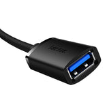 Adaptor Baseus Extension Cable AirJoy Series (B00631103111-01), USB Male to Female USB 3.0, 0.5m, Negru