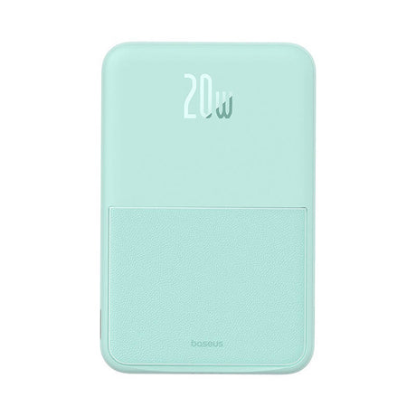 Baterie externa Baseus MagPro Magnetic PPCXZ05 (P10064101333-00), USB-C, 5000mAh, 20W, MagSafe, Cable Type-C, 3A, 30cm, Menta