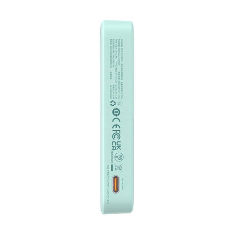 Baterie externa Baseus MagPro Magnetic PPCXZ05 (P10064101333-00), USB-C, 5000mAh, 20W, MagSafe, Cable Type-C, 3A, 30cm, Menta