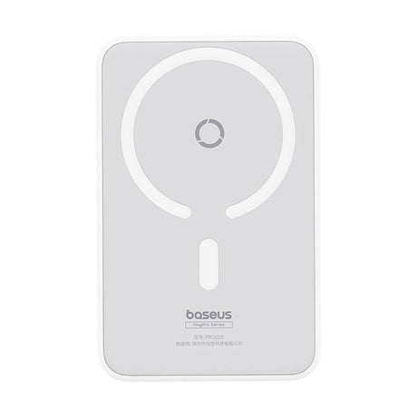 Baterie externa Baseus MagPro Magnetic PPCXZ05 (P10064101223-00), USB-C, 5000mAh, 20W, MagSafe, Cable Type-C, 3A, 30cm, Alb