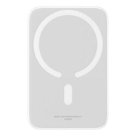 Baterie externa Baseus Magnetic Mini Air (P10059002223-00), USB-C, MagSafe, 6000mAh, 20W, Alb