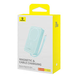 Baterie externa Baseus Magnetic Mini (P10022109333-00), MagSafe, USB-C, 10000mAh, 20W, Menta