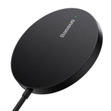Incarcator Baseus Magnetic Wireless Mini 3 (CCJJ040001), Type-C, 15W, 2A, 115-205 kHz, Negru