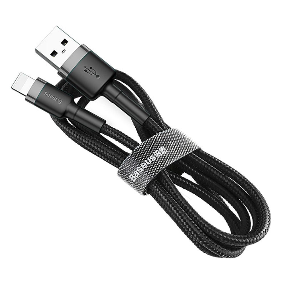 Cablu Baseus Cafule (CALKLF-BG1), USB-Lightning, 2.4A, 1m, Negru