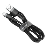 Cablu Baseus Cafule (CALKLF-BG1), USB-Lightning, 2.4A, 1m, Negru