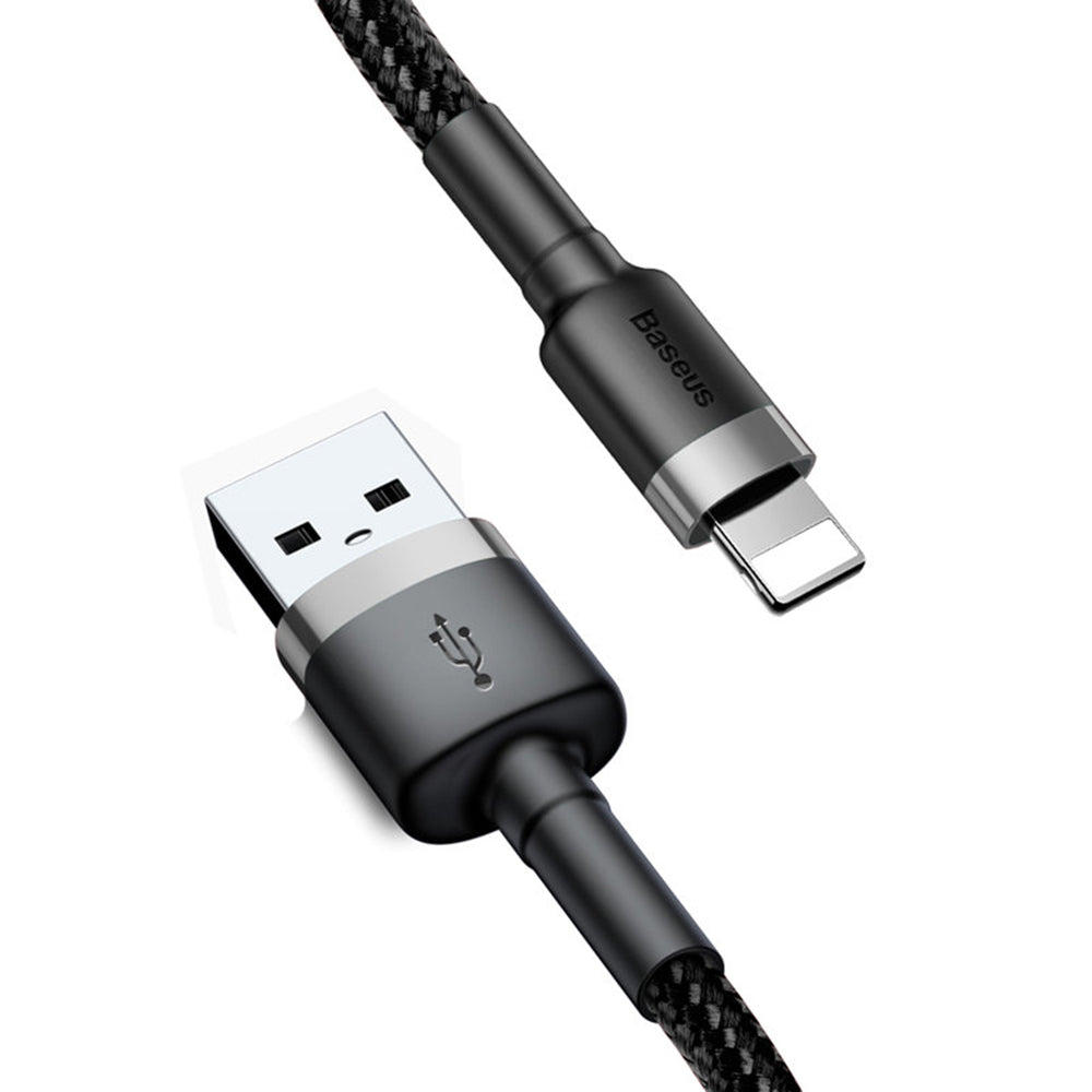 Cablu Baseus Cafule (CALKLF-BG1), USB-Lightning, 2.4A, 1m, Negru