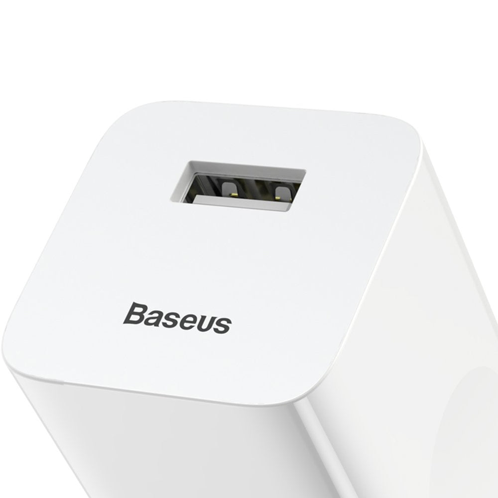 Incarcator Baseus (CCALL-BX02), USB-A Quick Charge 3.0, 24W, Alb