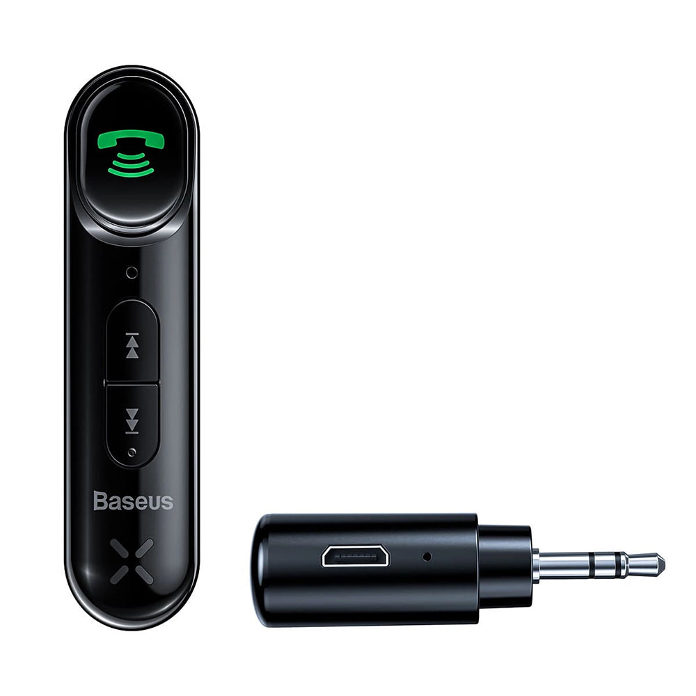 Gadget Baseus Wireless Transmitter BSBA-02 (WXQY010001), Bluetooth 5.0, Aux, 50Hz-20kHz, 145mAh, Micro-USB Charging Port, Negru