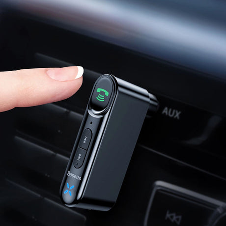 Gadget Baseus Wireless Transmitter BSBA-02 (WXQY010001), Bluetooth 5.0, Aux, 50Hz-20kHz, 145mAh, Micro-USB Charging Port, Negru