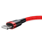 Cablu Baseus Cafule (CALKLF-R09), USB to Lightning, QC3.0, 2A, 3m, Rosu