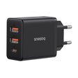 Incarcator Baseus (P10111402113-00), GaN, 2x USB, Type-C, Fast Charging, 30W, Cluster Black