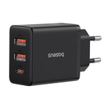Incarcator Baseus (P10111402113-00), GaN, 2x USB, Type-C, Fast Charging, 30W, Cluster Black