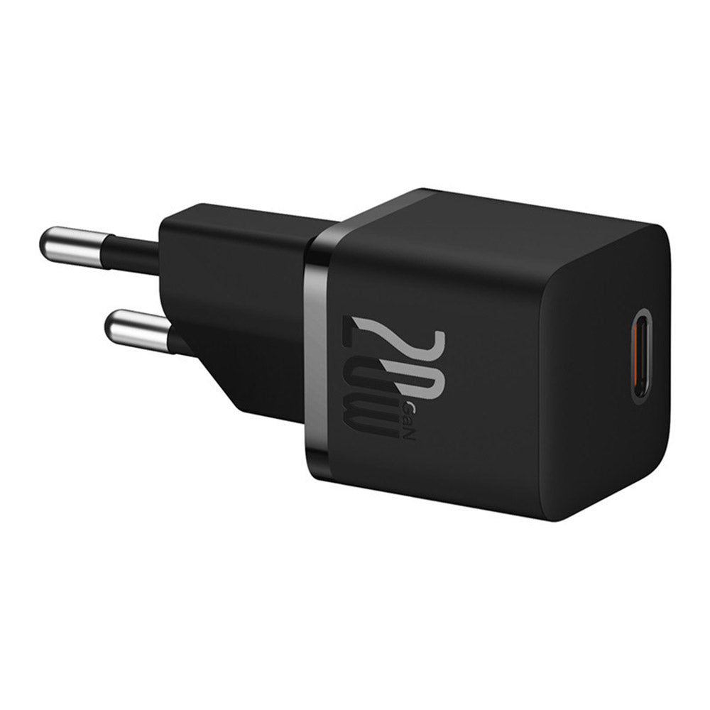 Incarcator Baseus (P10110900113-00), Type-C Cable Included, GaN, Type-C, 20W, 1m, Cluster Black