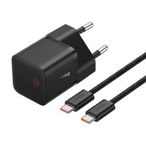Incarcator Baseus (P10110900113-00), Type-C Cable Included, GaN, Type-C, 20W, 1m, Cluster Black
