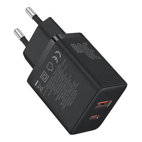 Incarcator Baseus (P10111404113-00), USB, Type-C, Fast Charge 30W, Cluster Black