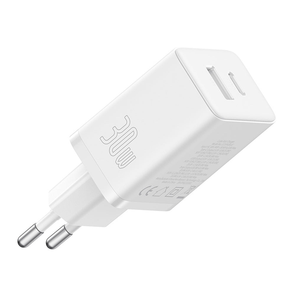 Incarcator Baseus (P10111404213-00), USB, Type-C, Fast Charge 30W, Moon White