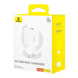 Incarcator Baseus (P10111404213-00), USB, Type-C, Fast Charge 30W, Moon White