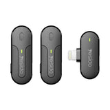 Casti Yesido Lavalier Microphone 2in1 (KR16), Lightning, 70mAh, Wireless, 2.4GHz, Negru