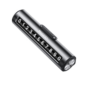 Gadget Yesido Parking Number (C202), for Dashboard, Small Size, Number Hiding, Weather-Resistant, Removable Adhesive, Negru