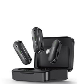Casti Yesido Lavalier Microphone 2in1 (KR17), Type-C, 70mAh, Wireless, 2.4GHz, Negru