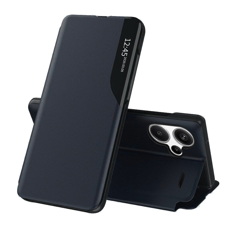 Husa de protectie Techsuit eFold Series compatibil cu Xiaomi Redmi Note 13 Pro+ 5G, Albastru Inchis
