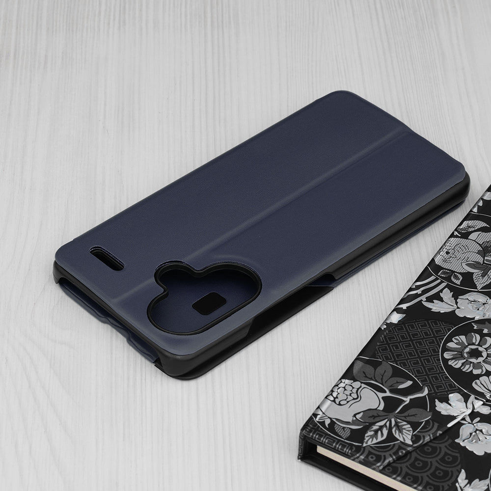 Husa de protectie Techsuit eFold Series compatibil cu Xiaomi Redmi Note 13 Pro+ 5G, Albastru Inchis