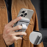 Suport ESR HaloLock Findmy Wallet, Artificial Leather Wallet Stand, Titanium Natural