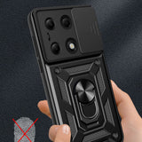Husa de protectie Techsuit CamShield Series compatibil cu Xiaomi Redmi Note 13 Pro 4G / Poco M6 Pro 4G / Note 14S 4G, Negru