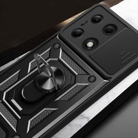 Husa de protectie Techsuit CamShield Series compatibil cu Xiaomi Redmi Note 13 Pro 4G / Poco M6 Pro 4G / Note 14S 4G, Negru