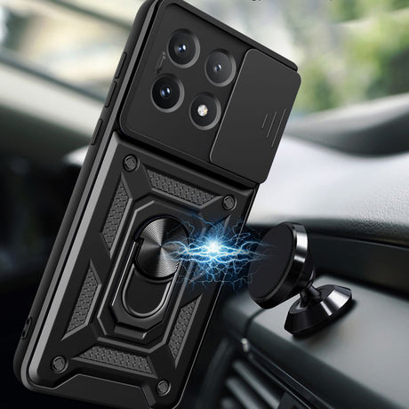Husa de protectie Techsuit CamShield Series compatibil cu Xiaomi Poco X6 Pro, Negru