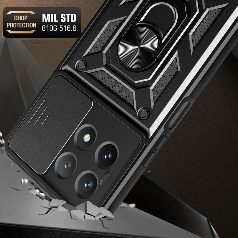 Husa de protectie Techsuit CamShield Series compatibil cu Xiaomi Poco X6 Pro, Negru
