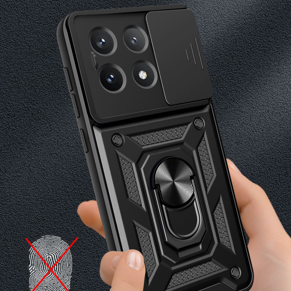 Husa de protectie Techsuit CamShield Series compatibil cu Xiaomi Poco X6 Pro, Negru