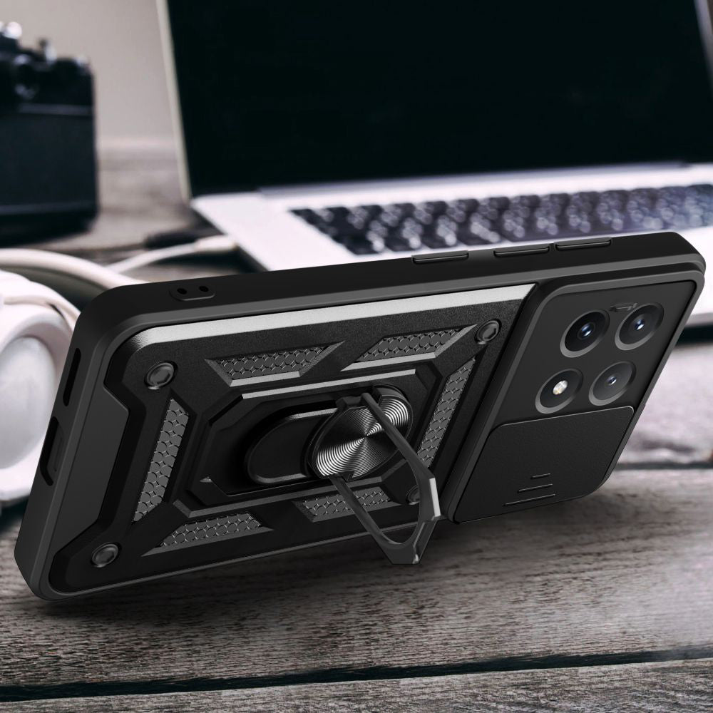 Husa de protectie Techsuit CamShield Series compatibil cu Xiaomi Poco X6 Pro, Negru