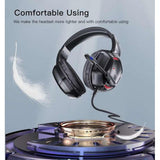 Casti Yesido Wired (EK01), for Gaming, Jack 3.5mm, with Microphone, RGB LED Lights, Negru