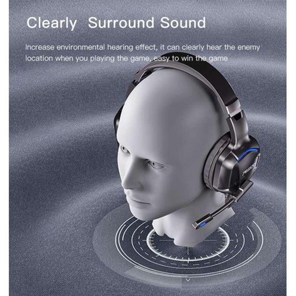 Casti Yesido Wired (EK01), for Gaming, Jack 3.5mm, with Microphone, RGB LED Lights, Negru