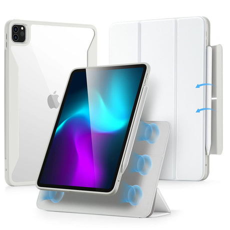 Husa de protectie tableta ESR Rebound Hybrid compatibil cu iPad Pro 11 (2024) / iPad Pro 11 (2025), Alb