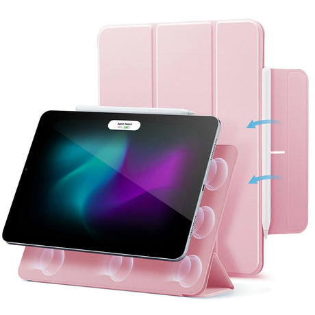 Husa de protectie tableta ESR Rebound Magnetic compatibil cu iPad Pro 12.9 (2020/2021/2022) / Air 13 (2024) / Air 13 (2025) / Air 13 (2026), Roz