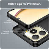 Husa de protectie Techsuit Carbon Silicone compatibil cu Realme C51 / Note 50, Negru