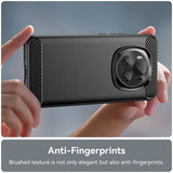 Husa de protectie Techsuit Carbon Silicone compatibil cu Honor Magic6 Pro, Negru