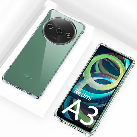 Husa de protectie Techsuit Shockproof Clear Silicone compatibil cu Xiaomi Redmi A3 / Redmi A3x, Transparent