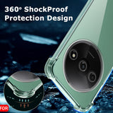 Husa de protectie Techsuit Shockproof Clear Silicone compatibil cu Xiaomi Redmi A3 / Redmi A3x, Transparent