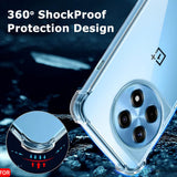 Husa de protectie Techsuit Shockproof Clear Silicone compatibil cu OnePlus 12R, Transparent