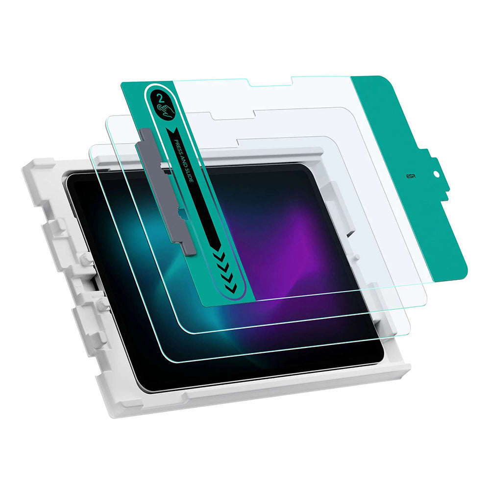 Husa de protectie tableta ESR Tempered Glass 9H (set de 2) compatibil cu iPad Pro 13 (2024) / iPad Pro 13 (2025), Transparent