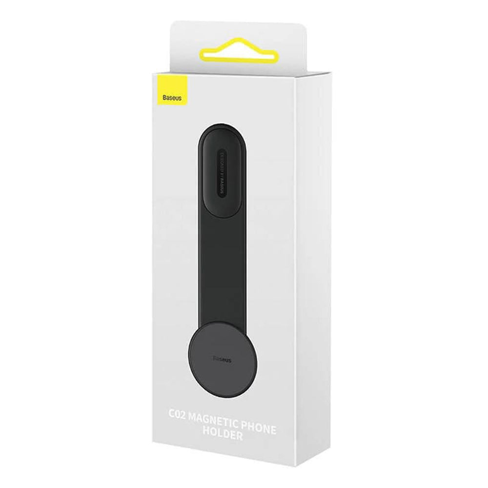 Suport Baseus C02 (SUCC000201), Magnetic Grip, Flexible Design, for Dashboard, Negru